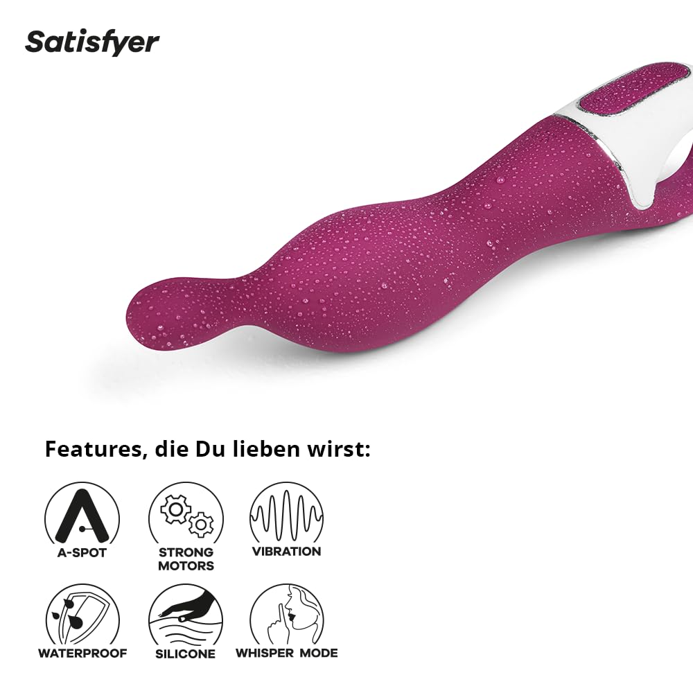 Satisfyer A-Mazing 1 Klitoris- & A-Punkt Vibrator | Flexible Spitze fr  tiefe Stimulation | Wasserdicht (IPX7) | Wiederaufladbares Sex-Spielzeug  fr Damen in Beere : Amazon.de: Drogerie & Krperpflege
