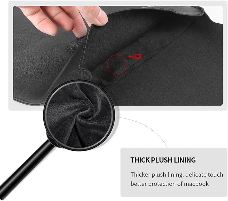 15-15.6 Inch Laptop Protective Cover Protective Bag, Suitable for MacBook Pro 15 Inch 15.6-Inch Dell Lenovo HP Acer Samsung Sony Chromebook Protective Cover (15-15.6 inch, Red) - Image 6