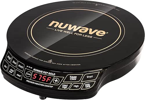 Nuwave Gold Precision Induction Cooktop, Portable, Powerful with Large 8”