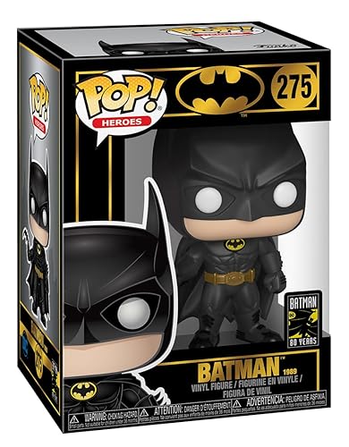 Funko Pop Heroes: Batman 80th - Batman - (1989),Multicolor, Standard - DC Comics - Collectable Vinyl Figure - Gift Idea - Official Merchandise - Toys for Kids & Adults - Superheroes Fans - Funko 37248 POP Heroes 80th-Batman (1989) Collectible Figure, Multicolor