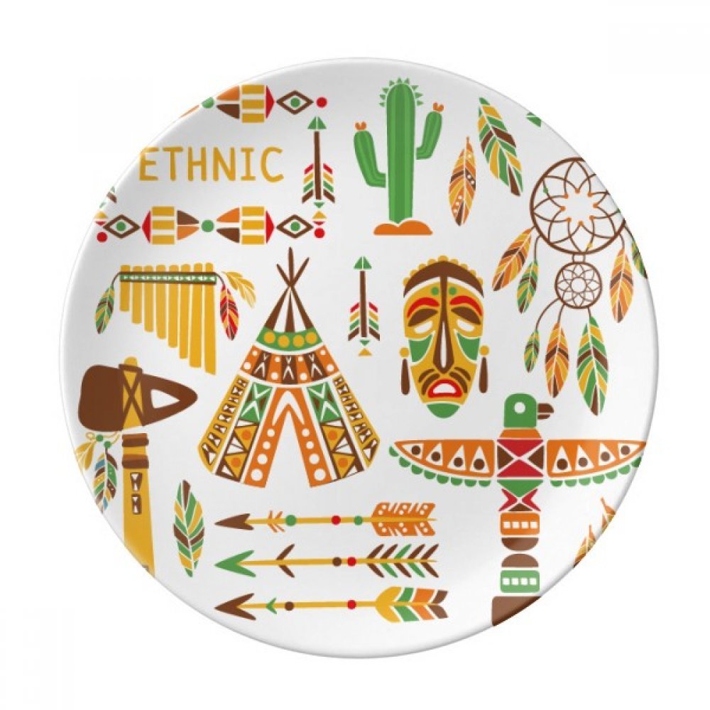 Assiette en porcelaine Attrape-Rêve pour un dîner bohème et chaleureux à la maison