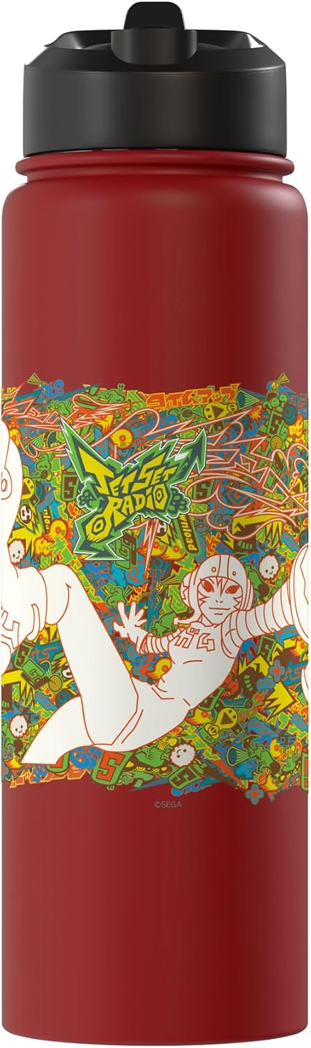 SEGA Jet Set Radio Spray Paint Drip Stainless Steel Insulated Water Bottle