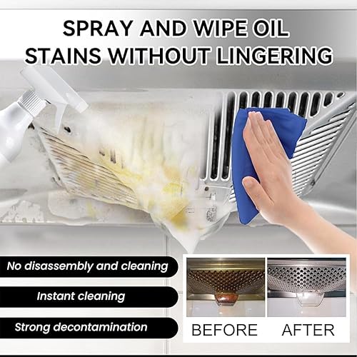 Miniatura 2 de Espuma en aerosol para salpicaduras, tabletas de spray de cocina y botella de spray, limpiador de horno de espuma en aerosol para salpicaduras,