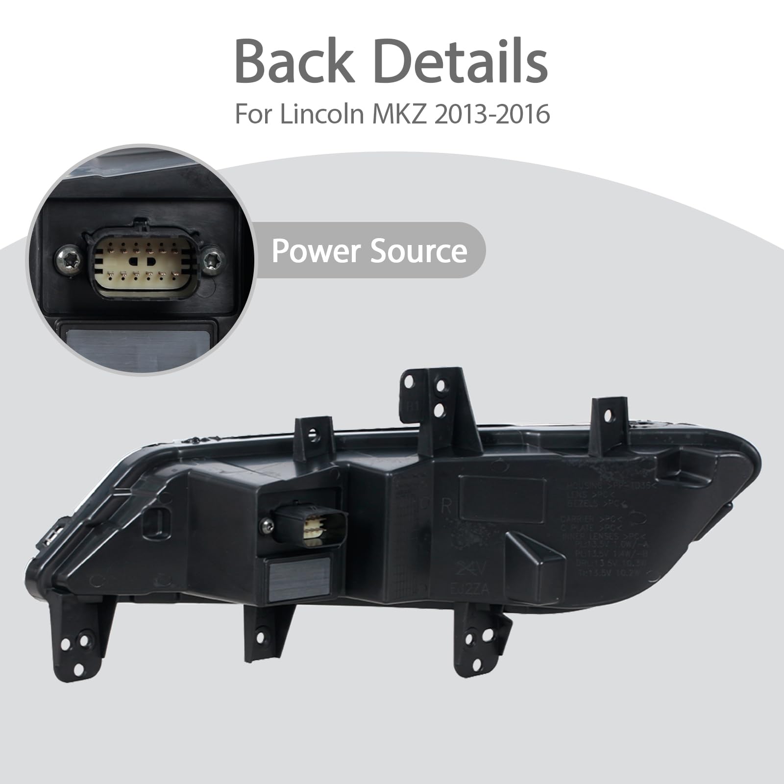 Amazon.com: JESYMBX Front Bumper Fog Light For Lincoln MKZ 2013