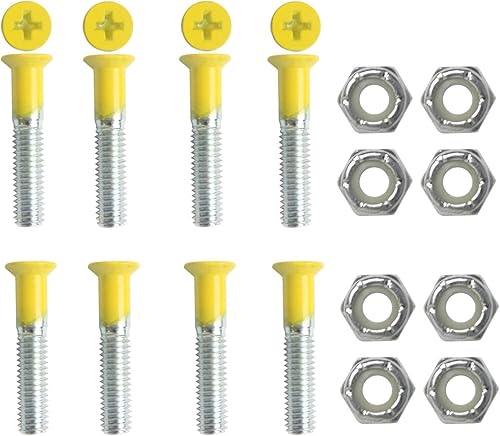 Vista 13 de Dimebag Hardware Montaje Monopatín Tuercas y Pernos 1" Phillips - Monopatín Truck Hardware - Muchos Colores Púrpura