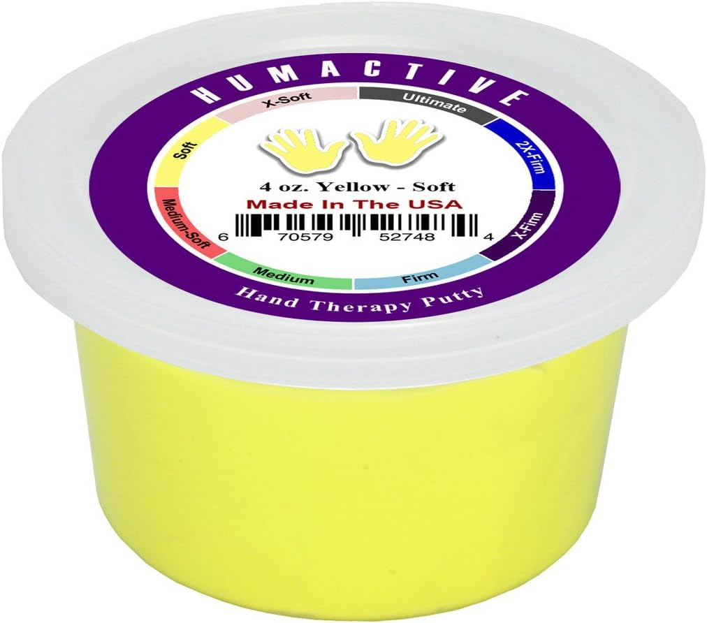 Hand Therapy Putty - Physcial, Occupational Therapy, and Strength Training - 4 oz, 5-Pack