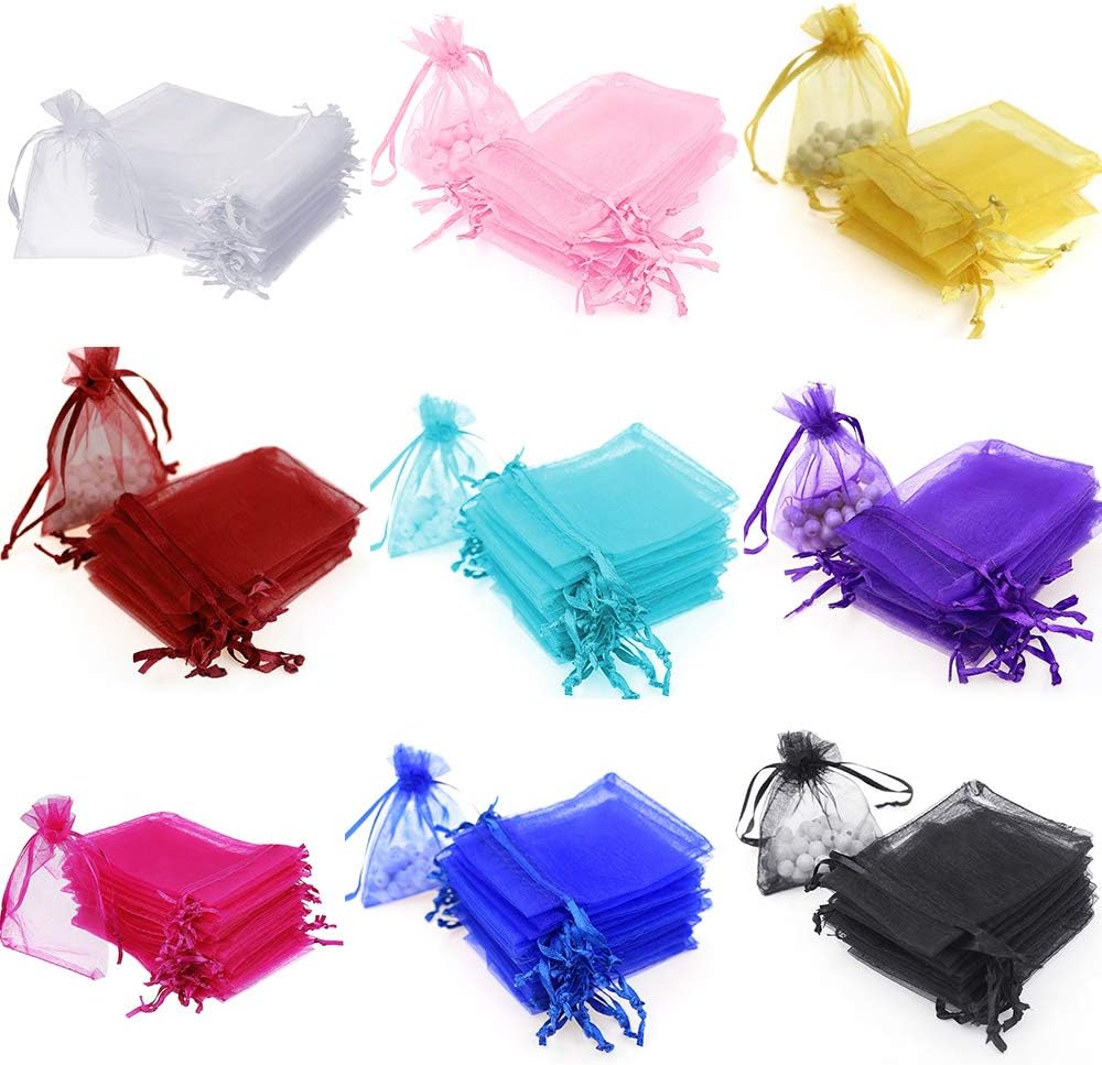 Gjinxi 100 Pcs Moon Star Organza Bags, 3.5 X 4.7 Inch Wedding Favor Bags Jewelry Candy Bag With Drawstring Little Mesh Gift Pouch For Wedding Party Christmas Eid Mubarak - View #10