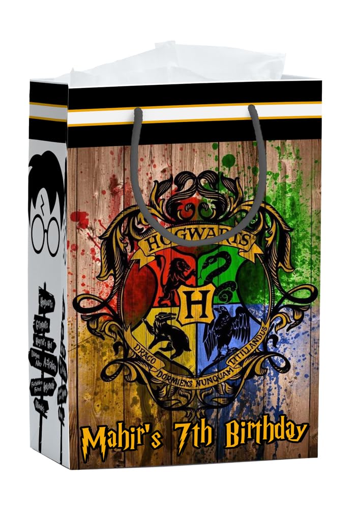 Pack Of 10 Harry School Theme Birthday Return Gift Paper Bags|Made In India|Harry School Theme Carry Bags (9X6X2.8),Multi (B0CQ53R3D9) Amazon Price History, Amazon Price Tracker