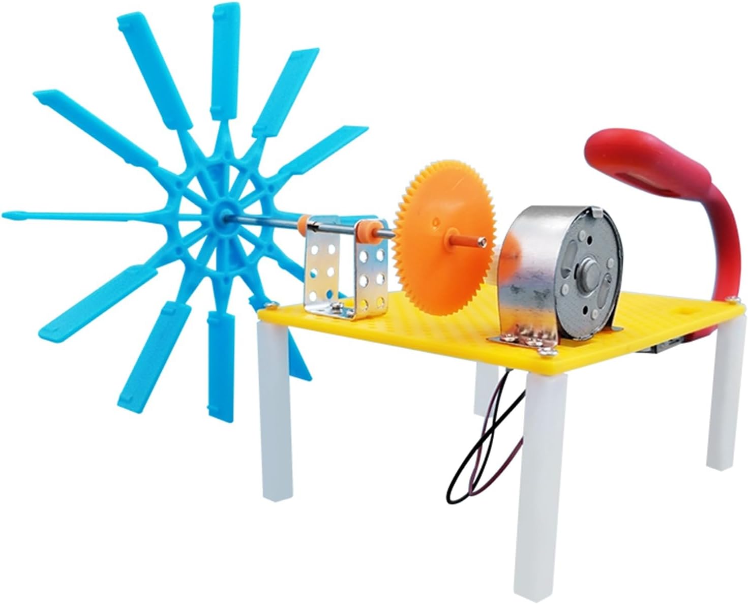 DIY Hydroelectric Generator Kit, Hydro Water Turbine Generator Model 18×11×11 Cm DIY Water Turbine Kit, Student Physics Experiment Model(Bulk) Hands-On Hobby Project(1pc)