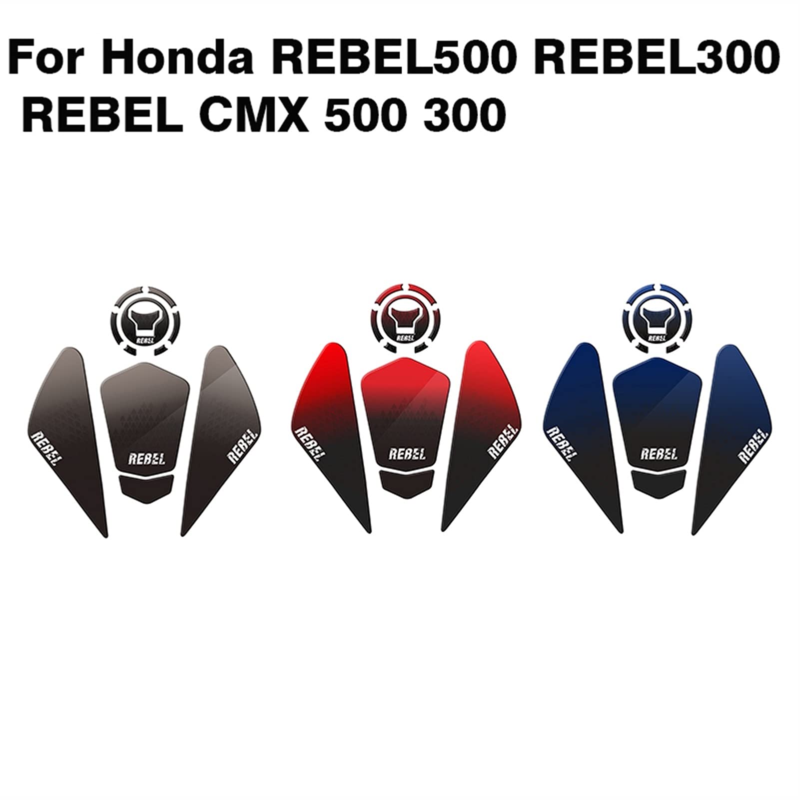 Autocollant De Protection Pour Réservoir Moto REBEL 500/300 - Antidérapant, Protection Peinture