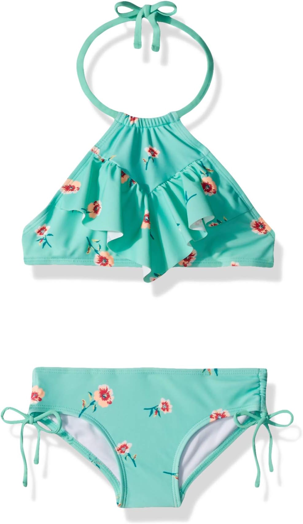 Kanu Surf Girls Morgan Ruffle Halter Bikini 2-Piece Swimsuit