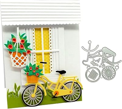 Bicycle Metal Die Cuts, Cutting Dies for Card Making Clearance, Embossing Dies for Scrapbooking, DIY Album Paper Cards Decoration