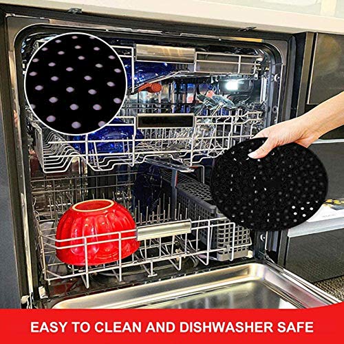 Forros de fritadeira a ar redonda de silicone reutilizável forro de fritadeira a ar livre de BPA ant