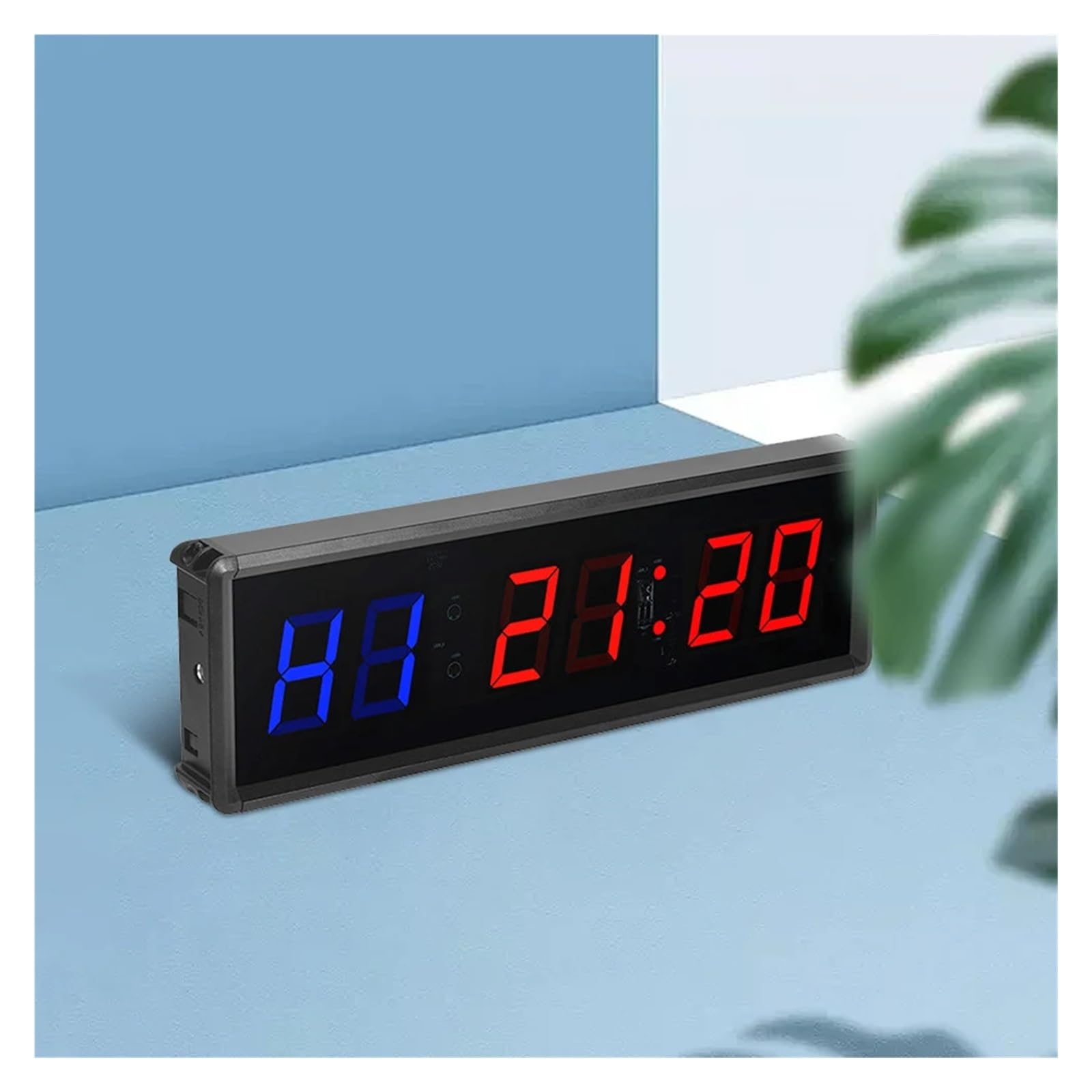 Temporizador de Gimnasio portátil, Reloj LED Entrenamiento, Temporizador Digital con Control Remoto, Fitness Multifuncional for y Deportes al Aire Libre