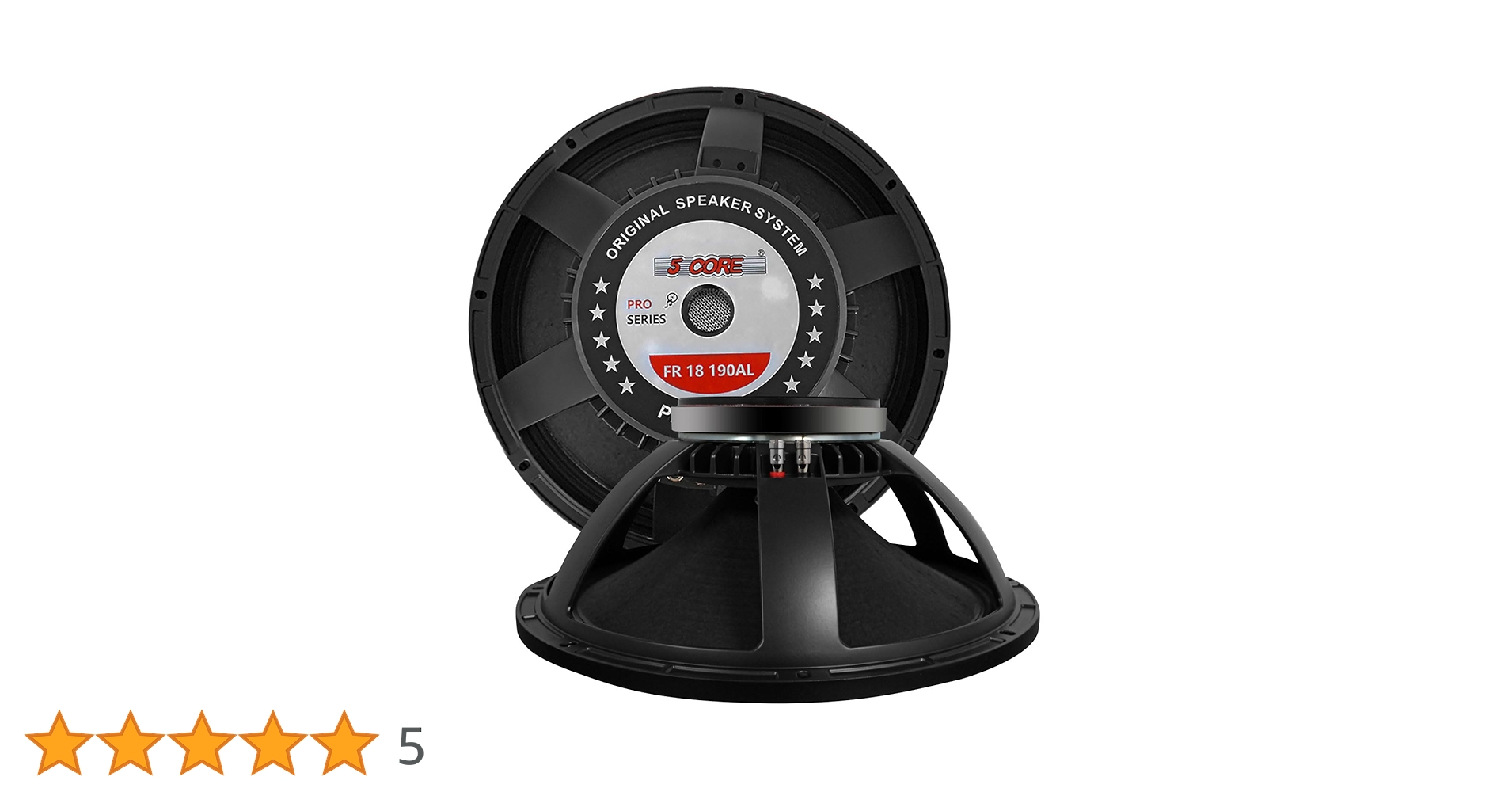 Amazon | 5コア 18インチ サブウーファースピーカー 600W RMS