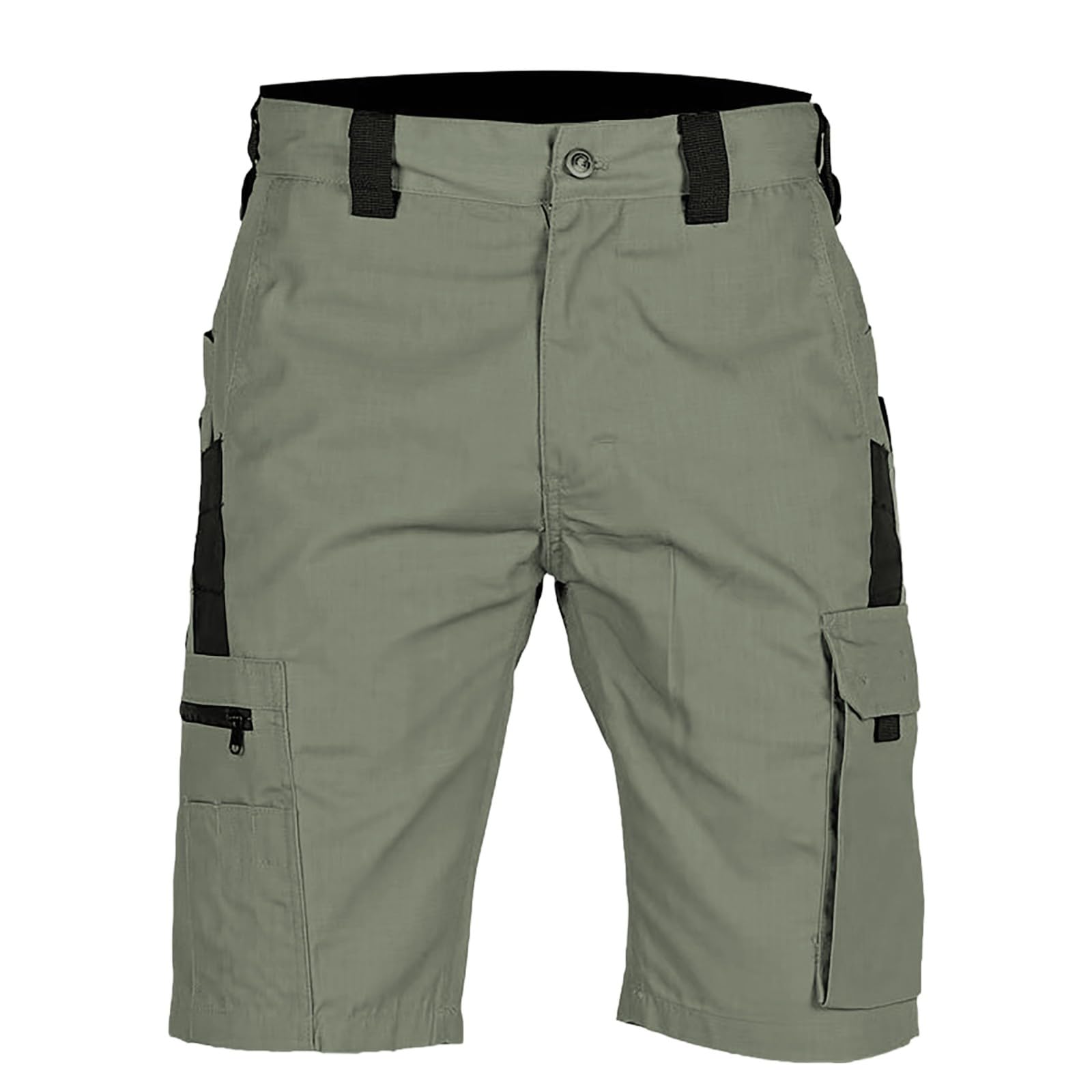 Short cargo stretch pour homme - Avec de nombreuses poches - Short de golf - Longueur genou - Bermuda - Short de loisirs - Léger et confortable - Pantalon de jogging - Short de randonnée pour