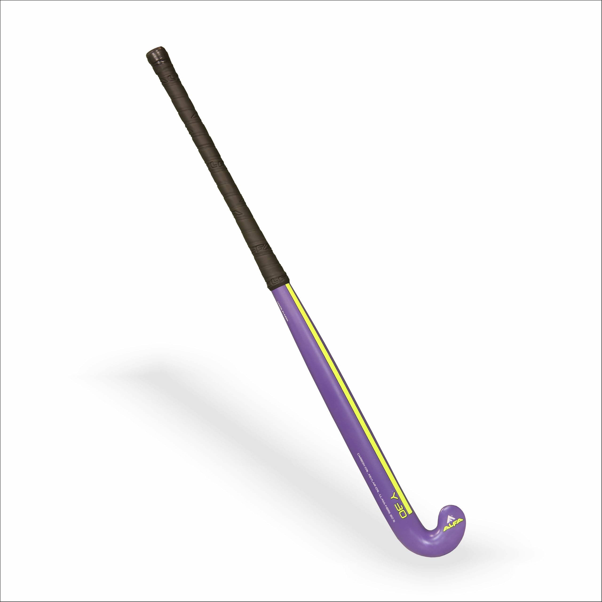Alfa Y-30 Crosse de Hockey | 10% Carbone | Léger et Durable | Arc Extra Bas | Idéal pour la précision et Le contrôle