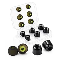OTraki 6 Paia Cuscinetti Auricolari Di Ricambio In Silicone, Gommini Per Auricolari Memory Foam Earbud Tips, Eartips Di Ricambio Universali Per Cuffie In-Ear Apto Para Auriculares Intrauditivos(S, M, L)