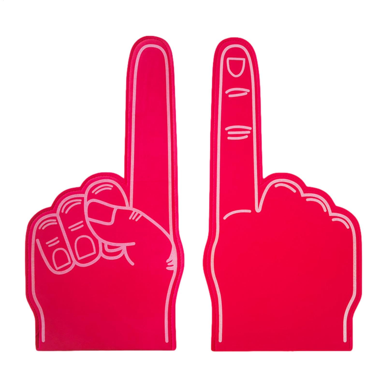 2PCS Foam Finger, Foam Finger Pointer Gladiators for Sports Fans Inspiring Cheering, Giant Foam Hands Gladiators, Big Foam Hand Gloves Party Favors for Sports Events Cheering