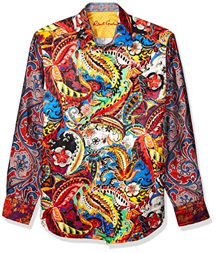 Robert Graham Men's The Conway LMT ED L/S Woven Shirt, Multi, Medium