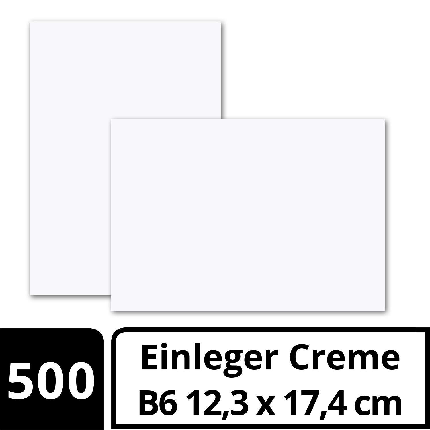 Gustav Neuser Lot de 500 feuilles de papier pour cartes pliables B6 Blanc 123 x 174 mm Sans pli Papier mat de qualité supérieure