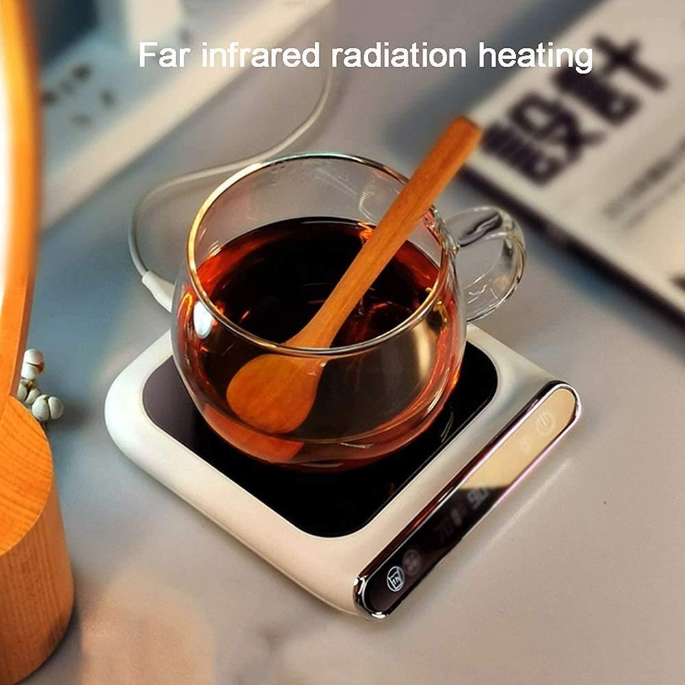 Taza de café más Caliente for el Escritorio con la función de calefacción 10 vatios El Calentador eléctrico de la Bebida con la protección contra el Poder y el Control Inteligente