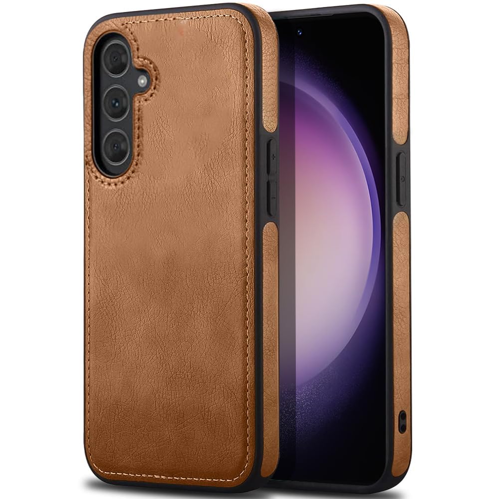 KARWAN®️ Genuine Leather Finish Samsung Galaxy S23 FE Back Cover Case |Shockproof Design |Raised Edges For Camera & Screen Protection |Super Soft - Touch |Leather Case For Samsung Galaxy S23 FE(Brown) (B0CTK7N2YF) Amazon Price History, Amazon Price Tracker