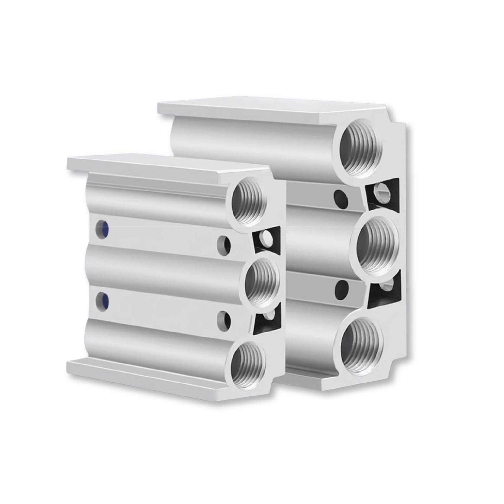 Base de válvula solenoide Bloque colector de electroválvulas de aluminio serie 4V, 4V110, 4V210, 4V310 y 4V410, base neumática multiestación 300M y 400M(14F,100M)