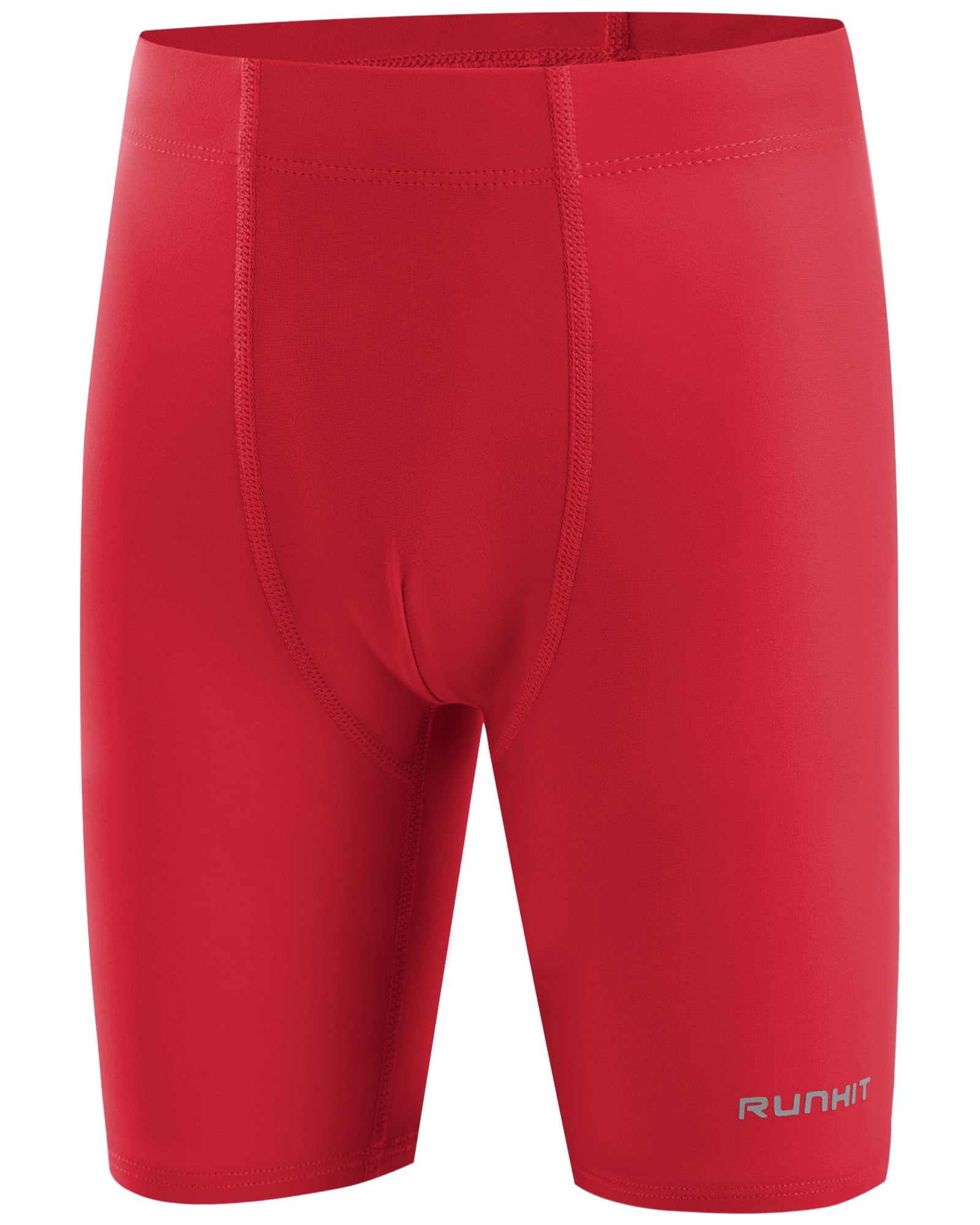 Runhit Boys' Swim Jammers Youth Competitive Swimsuit UPF 50+ Quick Dry Athletic Compression Swimming Shorts