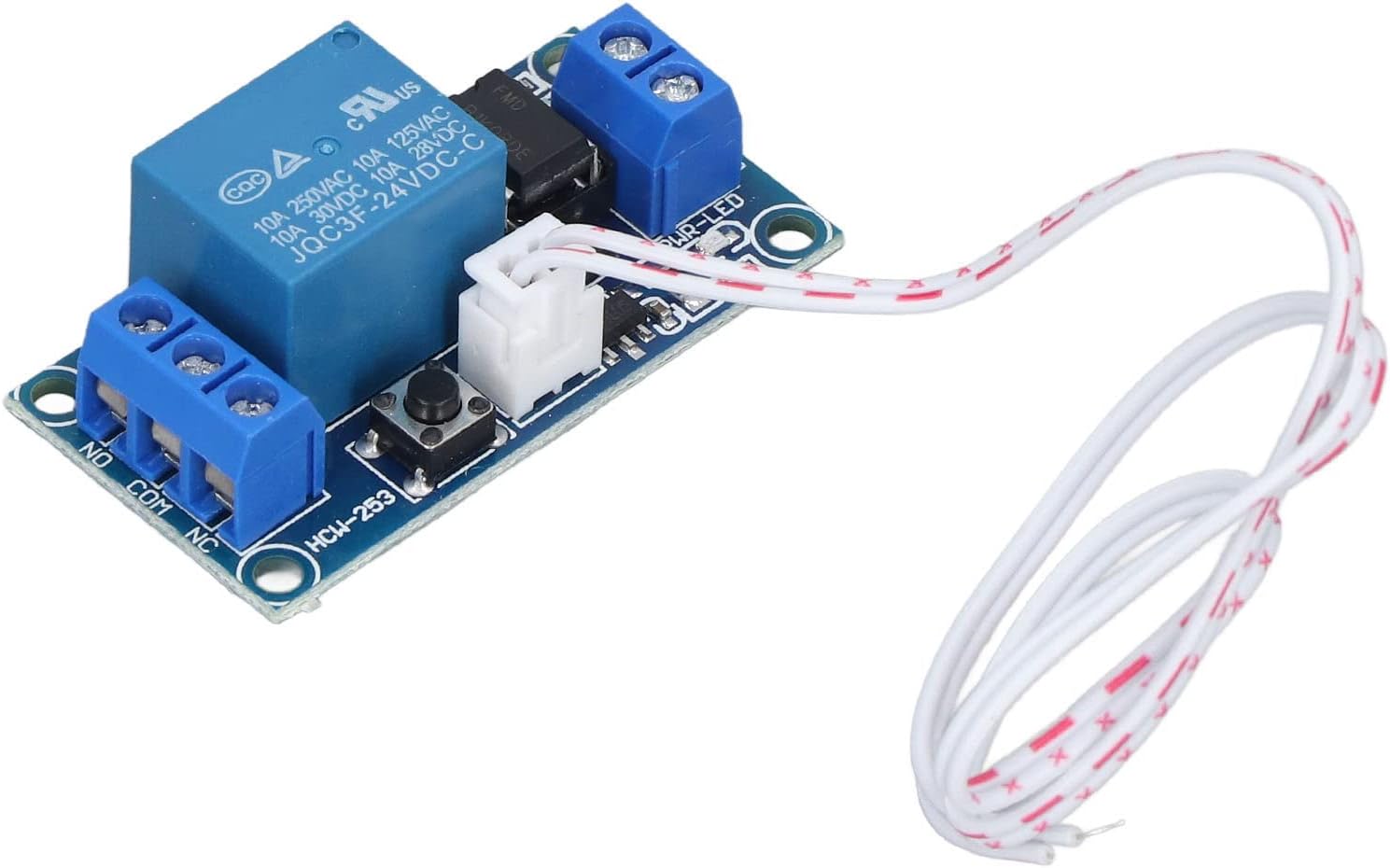Double Panel Self-locking Switch Module Single Bistable SCM Relay Module Push to Start and Stop(24V)