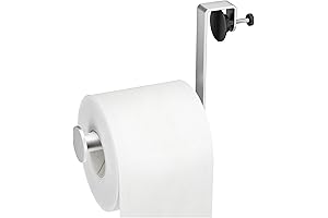 Over The Door & Tank Toilet Paper Holder: Space-Saving Solution for Small Spaces