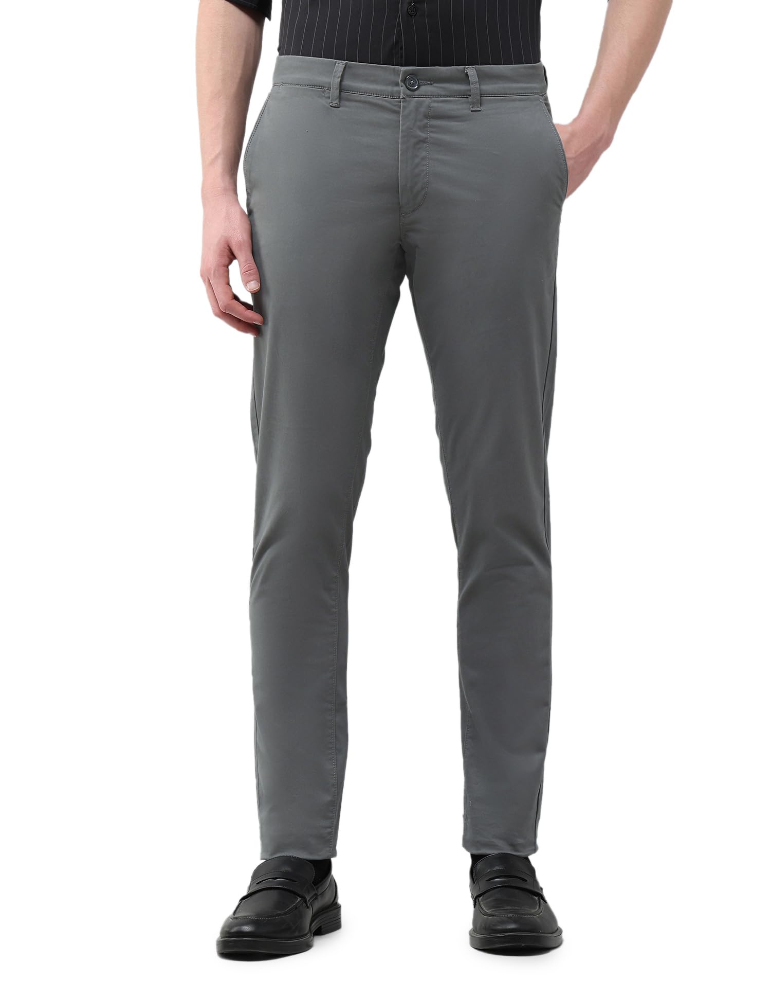U.S.Polo Association Men's Austin Slim Fit Satin Trousers-image-22