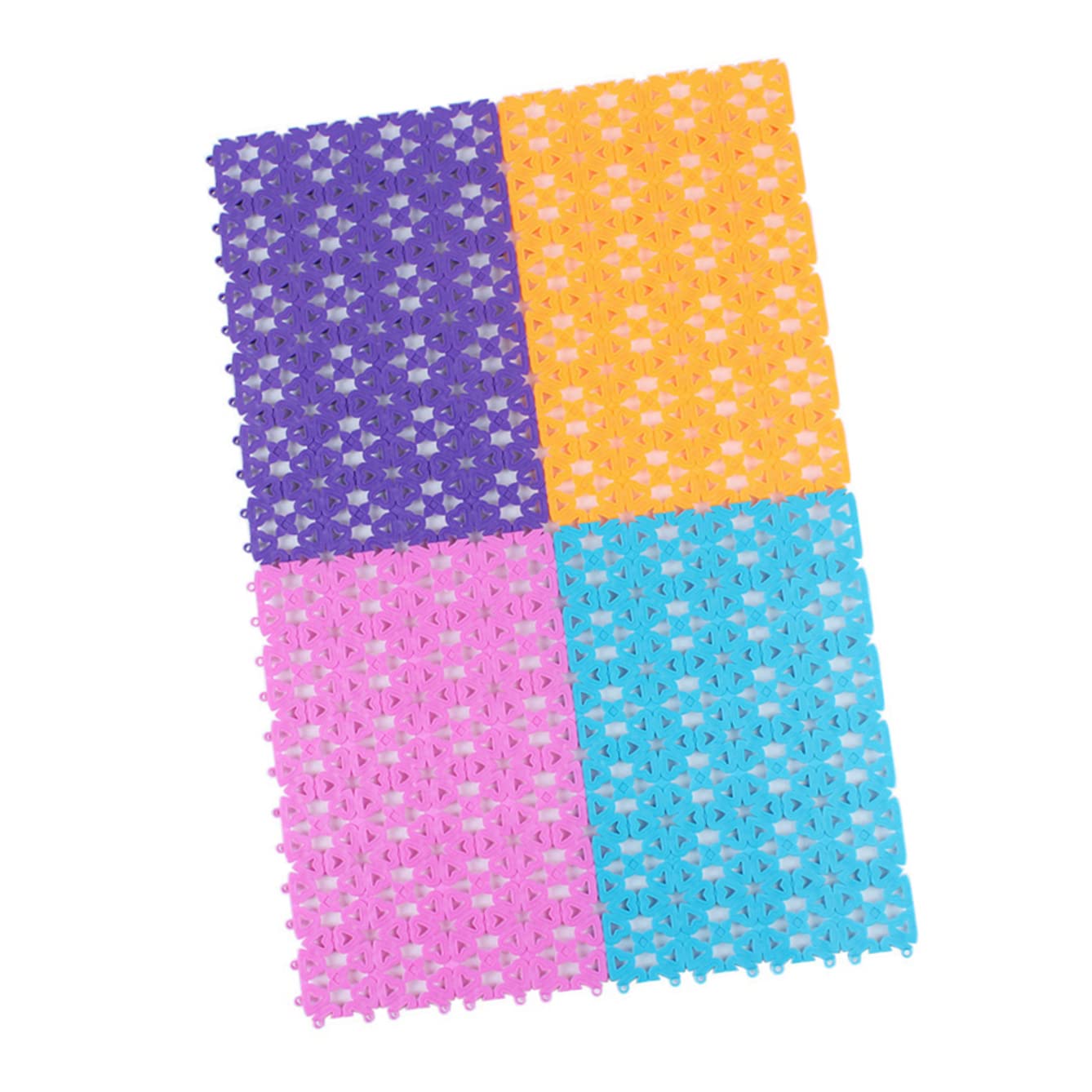 Ipetboom Tappetino per Gabbia Animali Domestici 4 Unitá in PVC Antiscivolo Traspirante Motivo Cuore per Gabbie di Conigli e Cani Facile da Pulire Colore Casuale