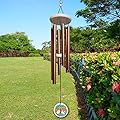 FONMY Wind Chimes Outdoor with Colorful Tree of Life Symbol Memorial Windchimes for Loved One Great Wind Chime Gifts 33 inches Copper Color Garden Home Yard Hanging Decor