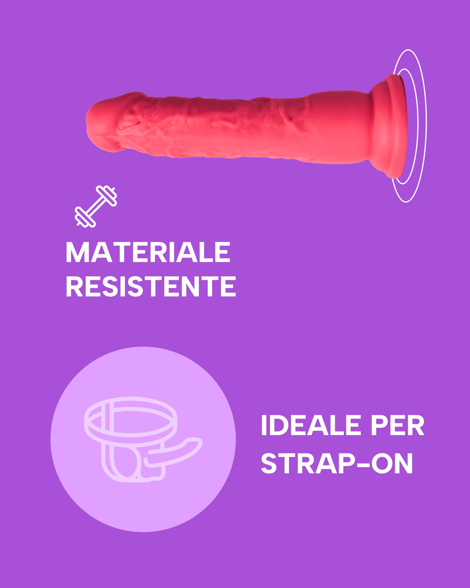 MySecretCase Fallo Realistico 19cm Sexytoysys Donna Squirting Dildo Realistico Dildo con Ventosa Potente Ideale per Strapon Anale e Piacere Hands-Free Pene di Gomma Morbido Versatili per Tutti