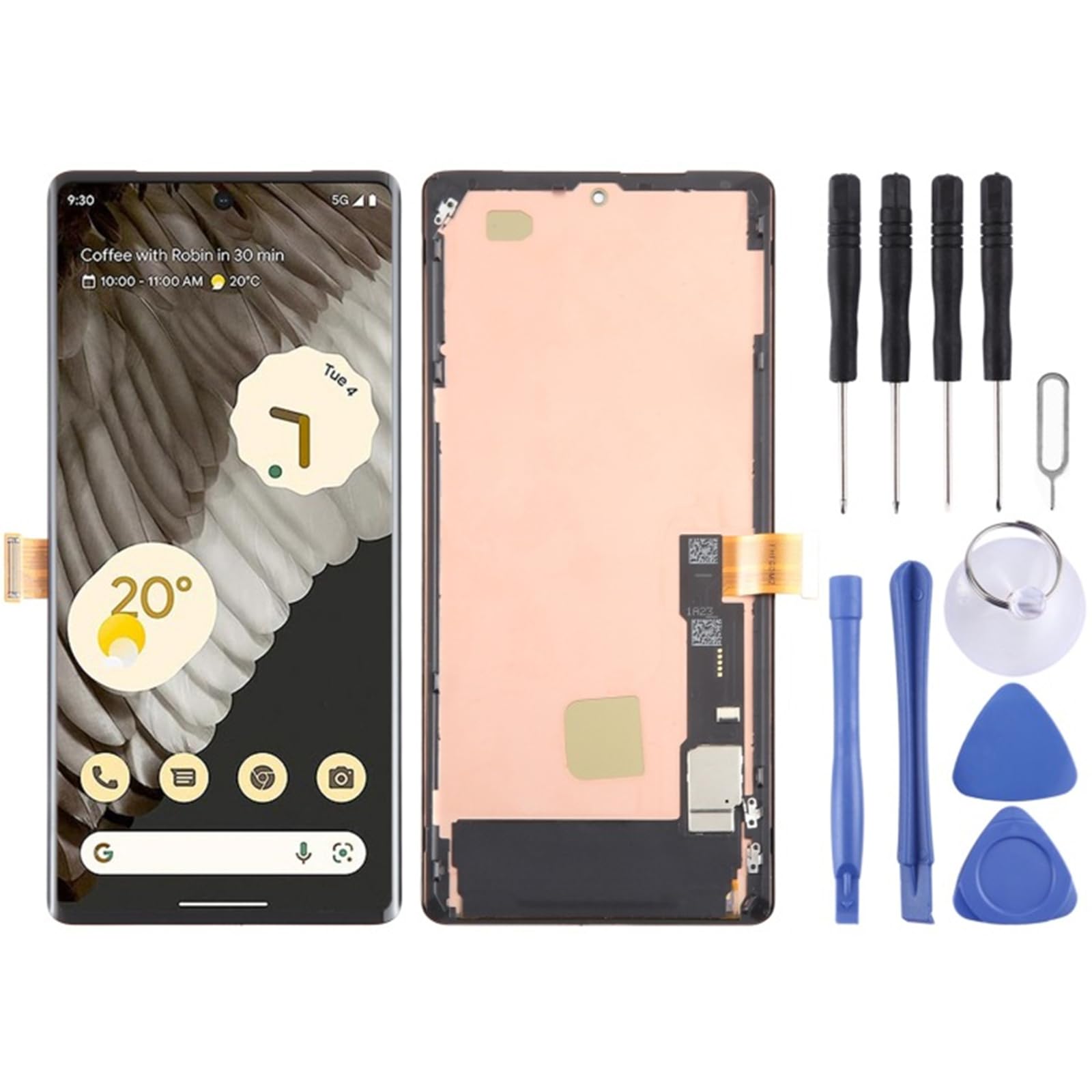 Antiglare Touch Digitizer Assembly Alta Resistenza agli Impatti Funzionamento Liscio Adatto per Smartphone Gioco e Scorrimento LCD Touch Display Assemblea Schermo con Telaio