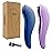 WYNK Detangling Brush 2-Pack - Soft Bristle Hairbrush Set (Prussian Blue & Lilac) for Adults & Kids, Gentle Knot Remover for Curly/Straight/Wet Hair