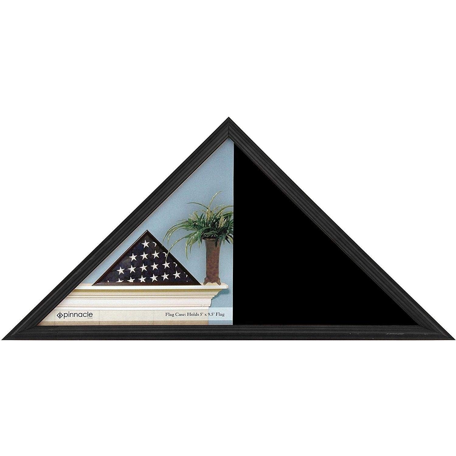 PinnacleHardwood Black Flag Case 25x12 Frame (r) -