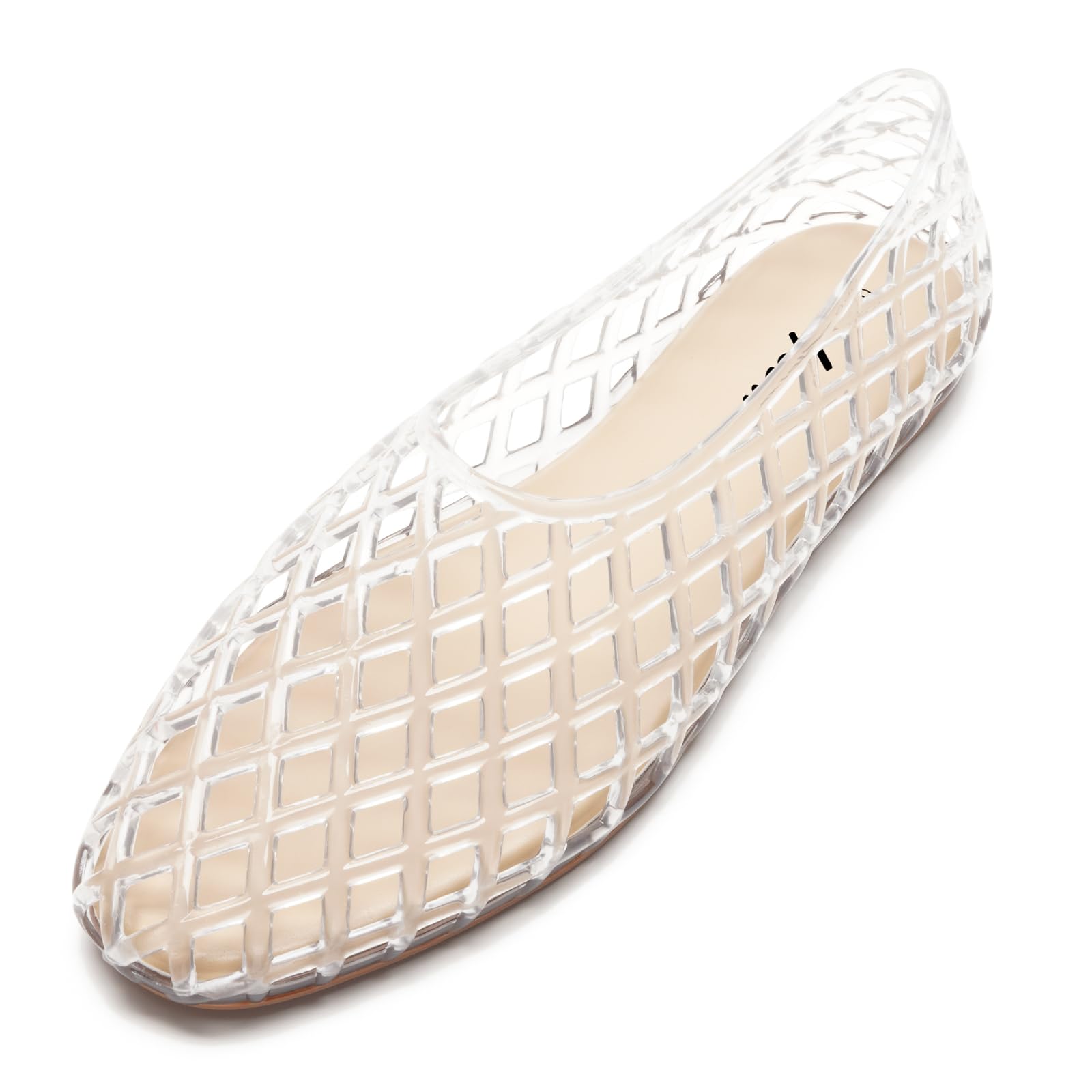 HEVA Jelly Mesh - Sandalias planas de malla transpirable para mujer, sandalias de ballet para verano, playa, jaleas