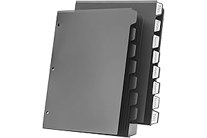 HABGP Black Paper Protectors | Sturdy Page Dividers