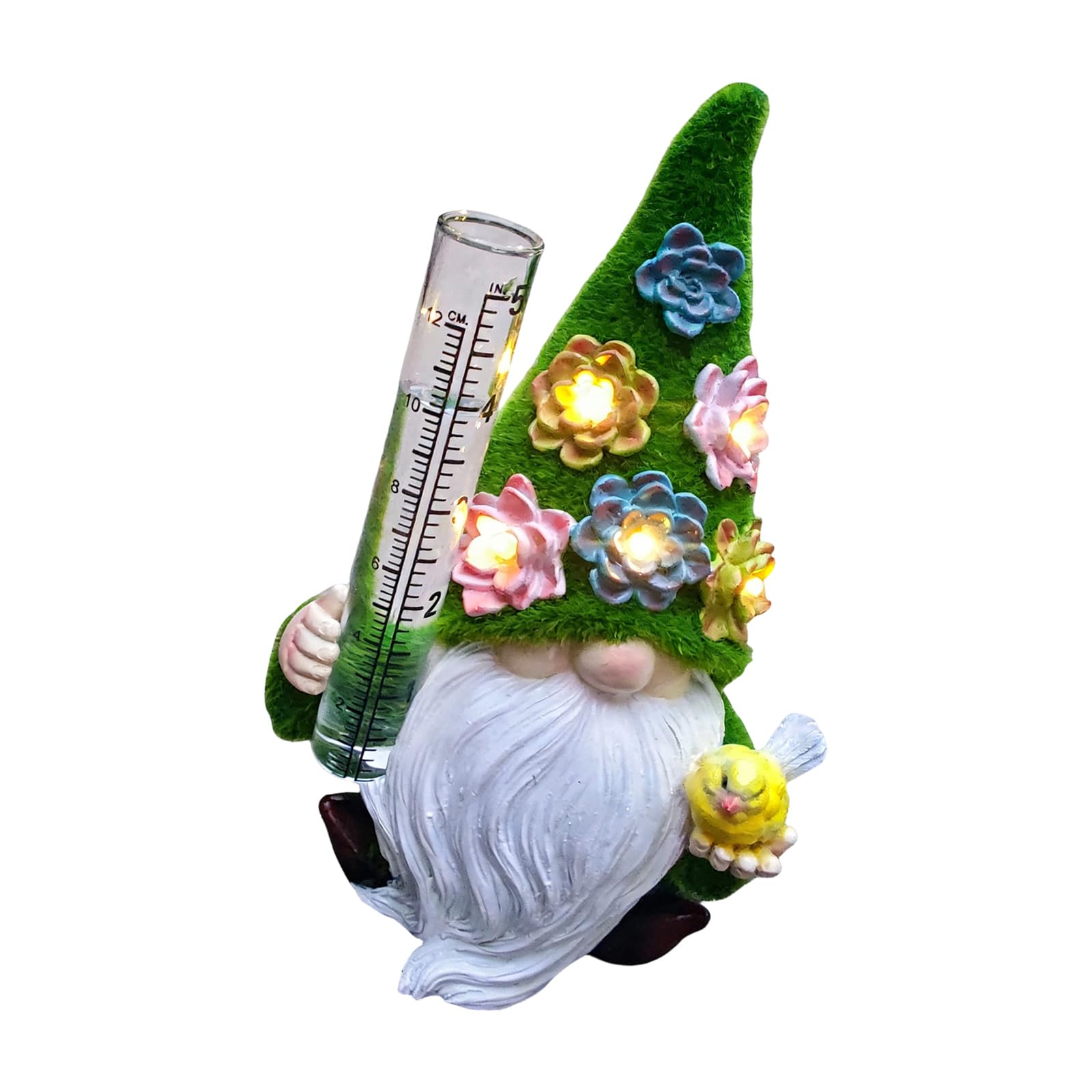 Nain de jardin solaire lumineux statue résine extérieure décoration artistique lumineuse