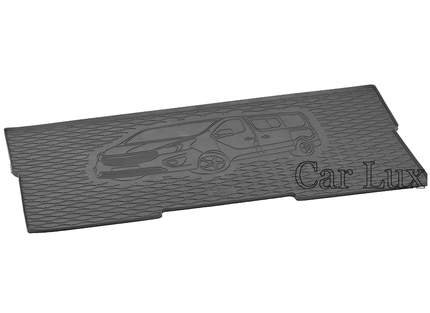 Car Lux AR05781 - Alfombra protector maletero + Alfombras alfombrillas de goma a medida para Renault Trafic L1 desde 2014-