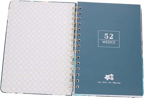 Miniatura 2 de Ciieeo 2pcs Daily Planner Notebook Daily Goals Notebook English Agenda Planner Office Memo Pad Notebooks College Ruled Spiral Notepad Portable Note