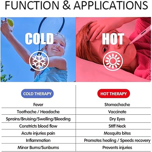 Miniatura 6 de Boo Boo - Bolsas de hielo frío y caliente para aliviar el dolor, bolsas de almuerzo, bolsas de hielo, paquete de hielo de gel reutilizable para