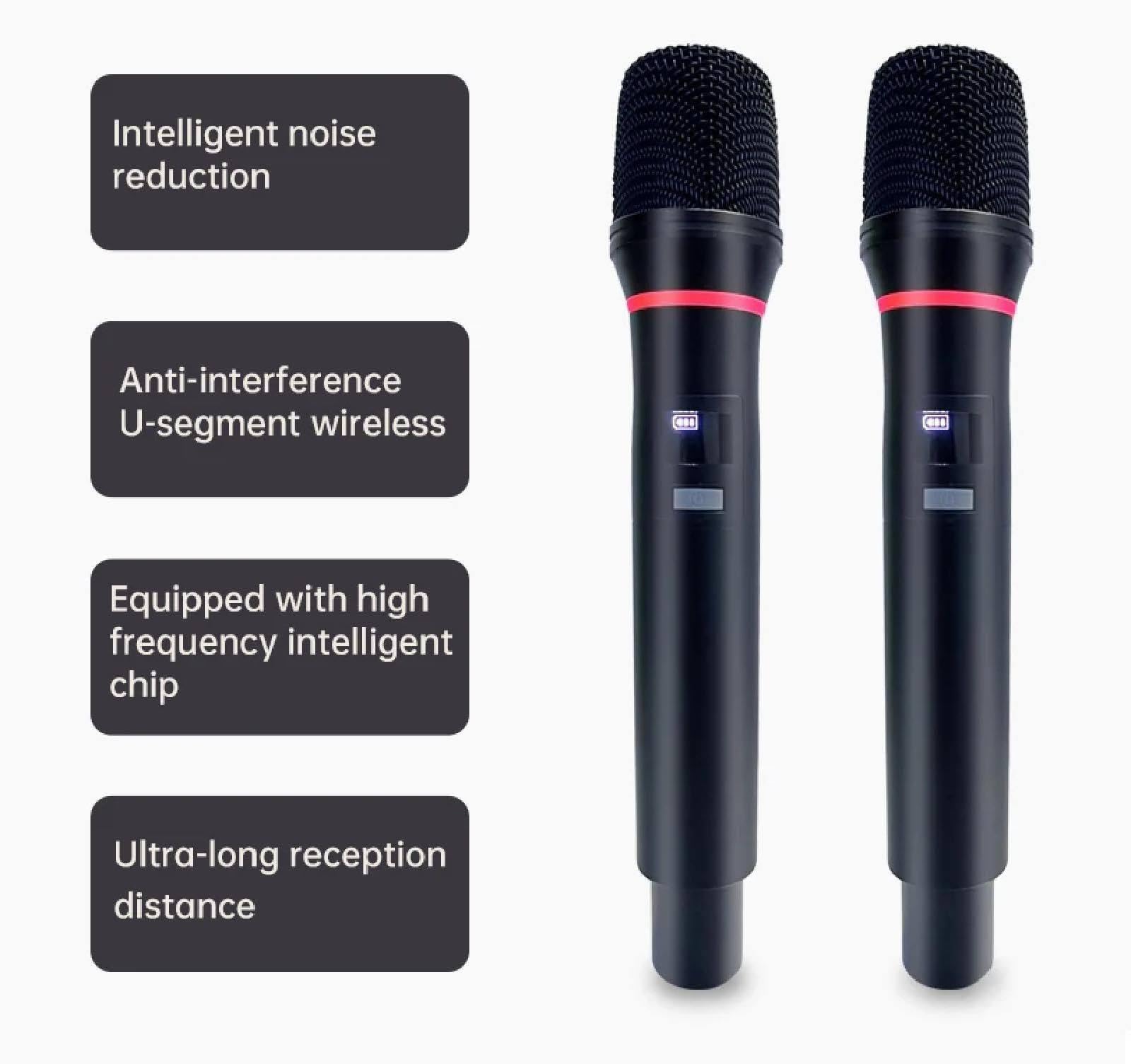 Karaoke Machine with 32" Touch Tablet, Portable Bluetooth Karaoke PA Speaker System, AI Voice Song Request, 2 Wireless Microphones, Foldable Color LED Speaker for Outdoor, Camping, Party,White