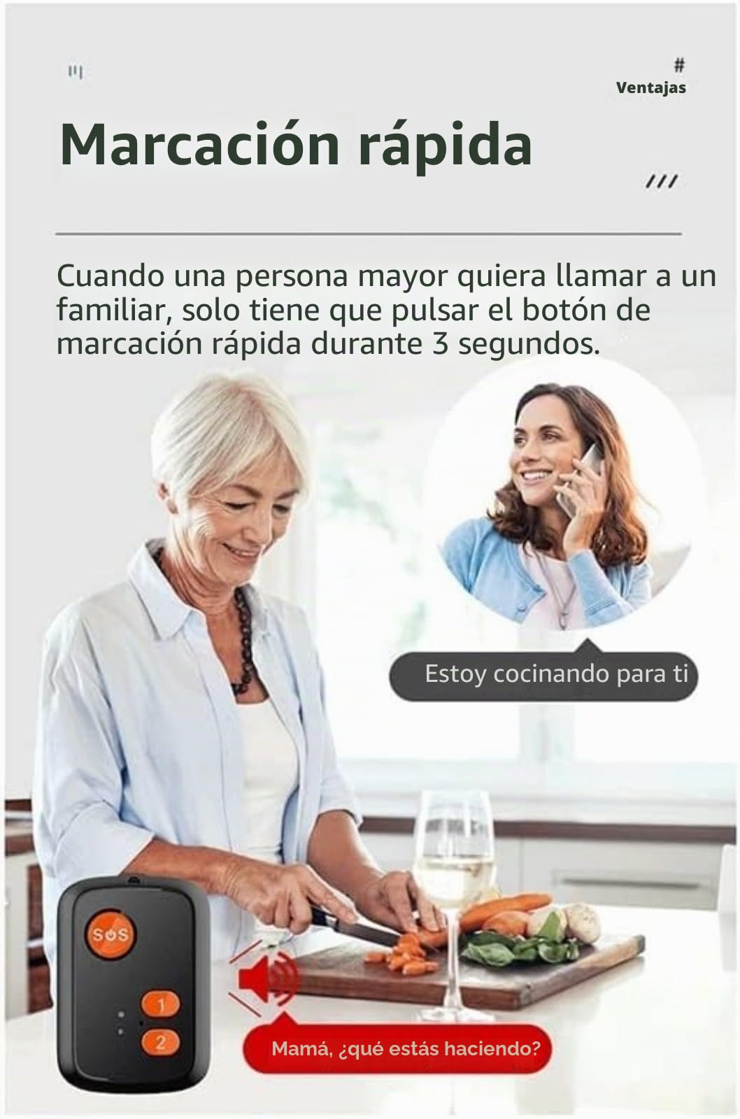 Rastreador GPS para personas mayores, colgante SOS 4G, seguimiento en tiempo real, llamadas de voz bidireccionales, alertas de geocerca, IPX7 impermeable, botones de marcación rápida, para personas