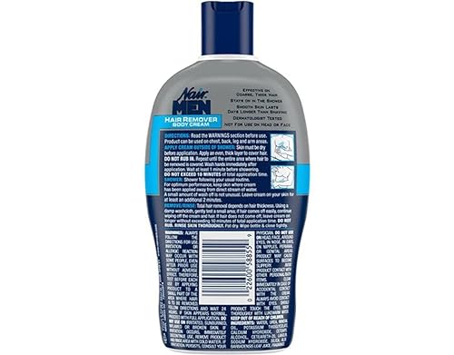 Miniatura 3 de Nair Crema corporal para depilación para hombres, 13 onzas (paquete de 4)