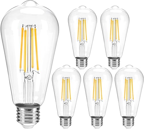 MEGAENERGY Bombilla LED E12 equivalente a 40 W, punta de llama, luz blanca cálida de 2700 K, no regulable, bombilla LED Edison vintage de 450