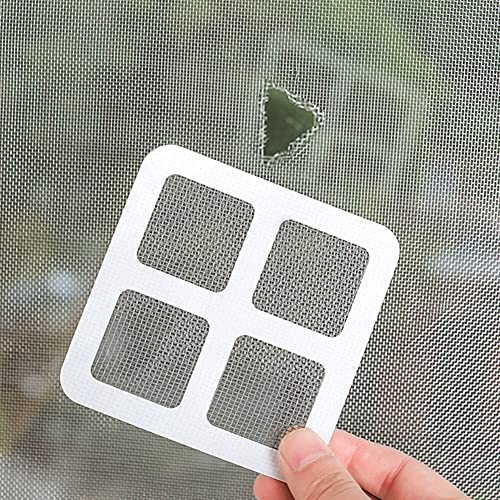 10Pcs 10X10Cm Anti- Fly Door Window Screen Net Repair Tape Patch Self Adhesive Repair Tape Window Repair Mesh Practical Design #TOP5