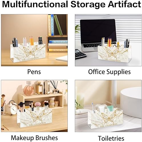 Miniatura 7 de Cool Butterfly Acrylic Lip Stick Holder Organizer With 4 Compartments Makeup Organizer Cheap Lip Liner Storage Bow Office Supplies Crayon Storage